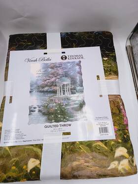 Dqt5426 Regal Comfort Virah Bella Thomas Kinkade Be Still And Know That I Am God Quilted Throw