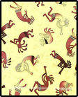 Regal Comfort New Kokopelli Jazz Southwest Fertility God Faux Mink Blanket 79 X 96 Inches 799928153843