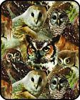 Regal Comfort Owl Art Greg Giordano Officially Licensed Heavy Weight Faux Furtm Blanket 799928171250