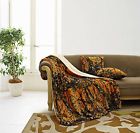 Regal Comfort Sherpa Luxury Throw Western Style 3pc Set The Woods Orange 50 X70 842131105465