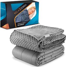 Relax Eden Adult Weighted Blanket With Removable Washable Duvet Cover 15 Lbs