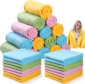 Remerry 744110317312 32 Pcs Spring Blanket Bulk 60 X 50 Inch Large Easter Fleece Blankets For