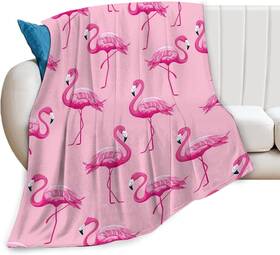 Remzoke 275862324577 Flamingo Blanket Soft Warm Pink Animal Fleece Throw Gifts Fo