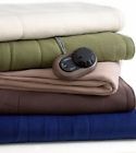O1506 Rest Heated Blanket Slumber Beige Fleece King