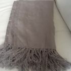 Restoration Hardware New Vintage Linen Throw Fog Gray 149 Retail 416211350009