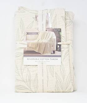 Reversible Cotton Throw 778267283664 Nemcor Blanket 50x70 Lightweight Sofa Couch Bed