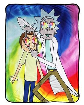 Rm-bl-25594 Rick And Morty Spiritual Leader 45 X 60 Inch Fleece Throw Blanket