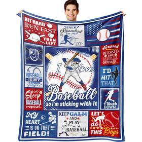 Riediomio 799793486220 Baseball Blanket Boys Gifts Team Fan Throw 60 Inch X