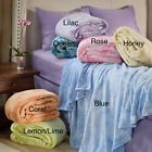 Rizon King Blue Cotton Fleece Blanket Cover Throw Super Soft Warm Bed Plush Large Cozy 655385902113