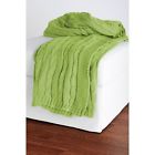Tth159 Rizzy 50 60 Lime Knit Home Green Throw Sweater Cable