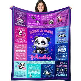 Rnmkertio 602835814779 Panda Blanket Gifts For Girls Women Lovers Pandas Stuff