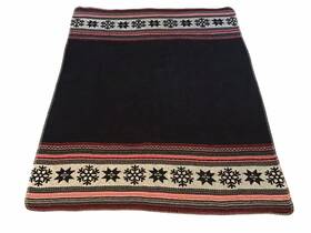 2485-012 Roca Home Throw Blanket 50 Inch X 67 Portugal Nordic Gray Red Snowflake Fairisle