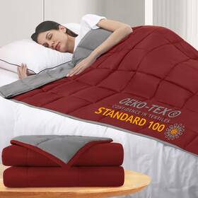 Zlmmpj487210dgwr Rokduk Weighted Blanket Twin 10 Pounds 48x72 In Cooling Thro