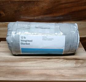 Room Essentials 022415002073 12lb Weighted Throw/blanket 50 X 70 Light Gray