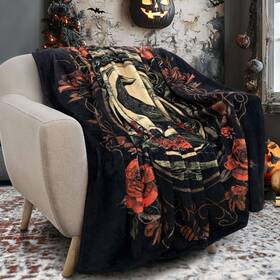 1d3udt6aaf02yy1u2ceg Roszwtit Blanket-#1d3udt6aaf02yy1u2ceg Goth Throw Blanket 50x60 Inch Gothic Crow Blankets Soft Lightweight Cozy Plush