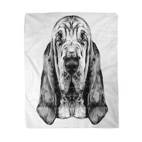 B07y7651q4 Rouihot 60x80 Inches Flannel Throw Blanket The Head Of Dog Breed Bloodhound