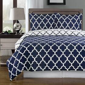Comin16ju015704 Royal Hotel Bedding Navy And White Meridian Full/queen 3-piece Duvet-cover-set Comin16ju015704 Royal Hotel Bedding Navy And White Meridian Full/queen 3-piece Duvet-cover-set