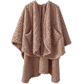 Robl01-blush Royoliving Fuzzy Sherpa Wearable Fleece Blanket With Pockets Ultra Soft Blush
