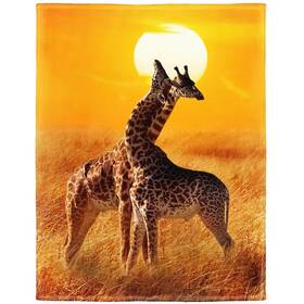 Rstick 492116807843 Giraffes Blanket African Animals Fleece Soft Fuzzy Plush Throw Blanke