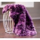 Rugwolfaubergine2x3 Chanasya Area Rug Dark Rugs Purple Soft Faux 817797021596