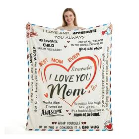 Ruirgo 780103907542 Mothers Day Blanket Super Soft Throw Anniversary 60 Inch X80