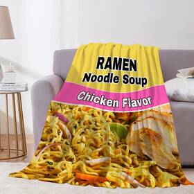 Runningblanket 602751891893 Ramen Noodle Soup Chicken Flavor Blanket - Ultra Soft And Plush Warm Cozy