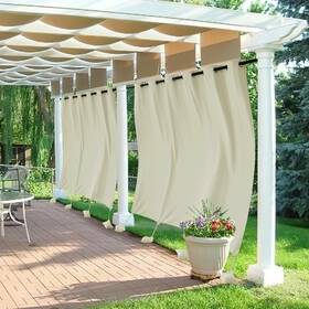 Rybuscgm1sd2-8496c34hb Ryb Home Extra Wide Outdoor Curtains Windproof Blackout Waterproof Privacy O