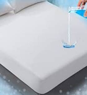 Rywell 741960453306 Waterproof Mattress Protector Twin Size Arc-chill Breathable Cooling