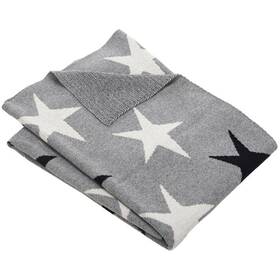 Safavieh 0889048687165 Baby Collection Star Grey And Ivory 32 Inch X 40 Cotton Throw Blanket
