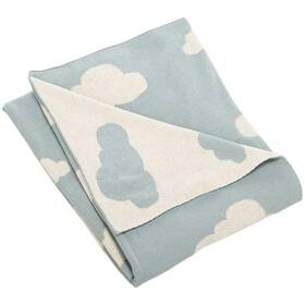 Safavieh 889048687233 Baby Collection Skye Cloud Blue And White 32 Inch X 40 Cotton Throw Blanket