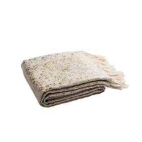 Thr853a-5070 Safavieh Throw Blanket Natural Gold Metallic Soft Decorative Home Accent 50 Inch X70