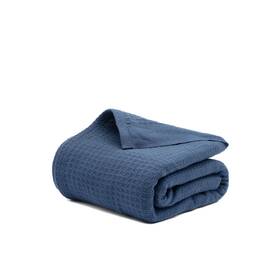 400028 Salt Earth 100% Cotton Waffle Blanket Twin Size 68 Inch X92 Lightweight All Season Throw