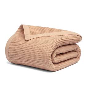 Salt Earth 850025080361 Gots Certified 100% Organic Cotton Throw Blanket 55 Inch X 60 Waffle Blankets &