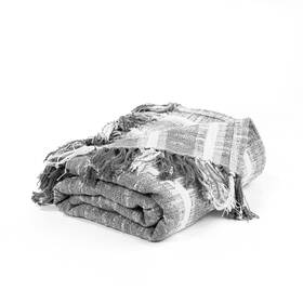 Salt Earth 850054385956 100 Cotton 50x70 Boho Throw Blanket Yarn Dyed Lightweight Textured B