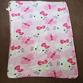 Sanrio 087918167223 Hello Kitty Pink Butterfly Thin Fleece Blanket 50 X 40 Northwest Company