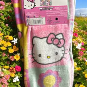 Sanrio 190604989198 Hello Kitty Silk Touch Throw Pastel Spring Patchwork 50x70in