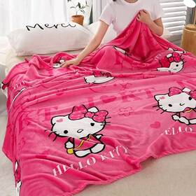 5763094972 Sanrio Hello Kitty Plush Blanket Soft And Lightweight