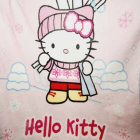Cn-100p-trw-7 Sanrio Hello Kitty Ski/snow Fluffy Toddler Travel Plush Blanket 2007 46 X 58 Inch