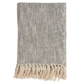 Saro Lifestyle 789323333056 Foil Print Tasseled Throw