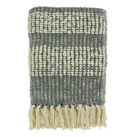 Saro Lifestyle 789323431592 Woven Stripe Throw Blanket