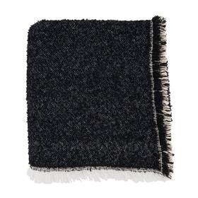 Th791.bw5060b Saro Lifestyle Double The Comfort Reversible Fringe Throw Blanket
