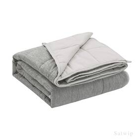 C-swb487210-1-dgr-1 Satwip Weighted Blanket 10 Lb Twin Size Cooling F... Fast Ship