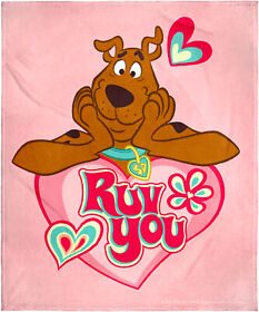 Sd4133bl Scooby Doo Ruv You Super Soft Silk Touch Throw Blanket