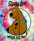 Sd4131bl Scooby Doo Where Are You Tie Dye Silk Touch Throw Blanket