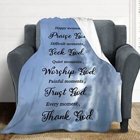 Scripture Blanket Christian Gift For Women Prayer Religious Throw