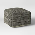 83827342 Sedley Chunky Textured Square Pouf Threshold