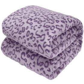 Seegu 648564289341 Small Kids Blanket Purple Voilet Lavender Fleece Soft Fuzzy Girls Throw Blank
