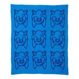 90430350 Segasonic The Hedgehog Sonic Knit Throw Blanket