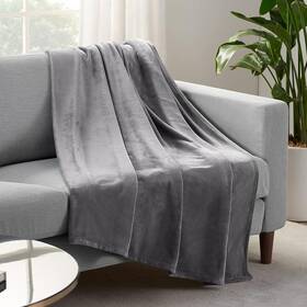 Serta 081806702633 Cozy Plush Thick Fuzzy Super Soft Lightweight Throw Blanket For Bed Couch O