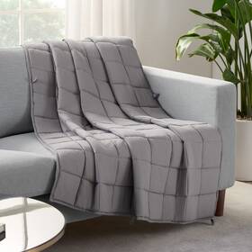11711600113 Serta Zen Rest Wrinkle Resistant Adult Heavy Weighted Throw Blanket Filled With Gla